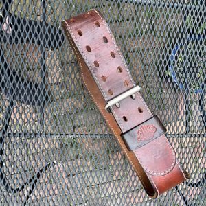 VTG Altus 2-Prong Weight Power Lifting Leather Belt 28-34 Medium Gym Training